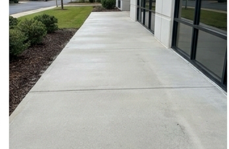 After: a spotless walkway following a SPARK exterior pressure wash